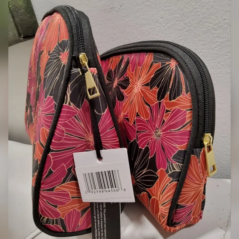 Nicole Miller Bundle of 2 Cosmetic Bags